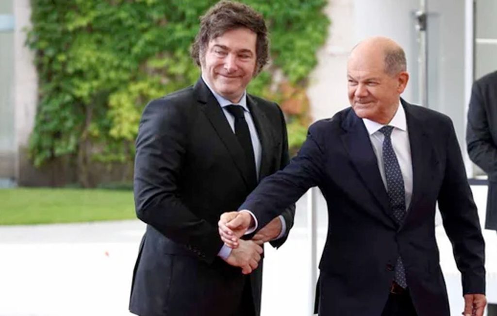 Milei en Europa: reunión clave con el canciller alemán Olaf Scholz