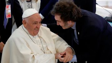 Javier Milei saludó al papa Francisco y a Joe Biden en el inicio de su agenda en el G7