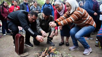 Se realizó el Ritual de la Pachamama como parte de la Vigilia en el Patio del Indio Froilán