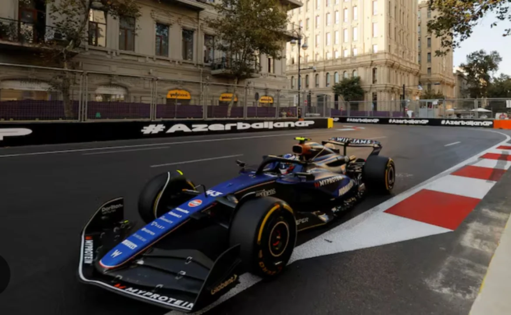 Franco Colapinto terminó 9° en su última práctica en Bakú por el GP de Azerbaiyán