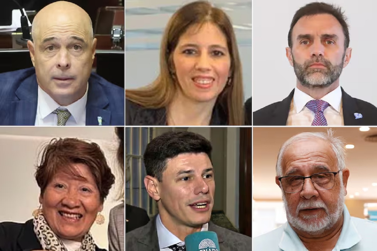 Bartolomé Abdala, Ivanna Arrascaeta, Ezequiel Atauche, Vilma Bedia, Bruno Olivera y Juan Carlos Pagotto; entre los seis, tienen 88 asesores.