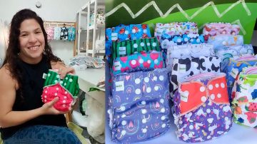 Ama Eco: la historia de una mamá que aprendió a coser pañales de tela y hoy los vende desde Santiago del Estero a todo el país