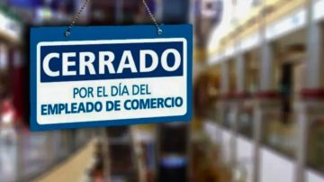 Atención: lunes sin negocios por el Día del Empleado de Comercio