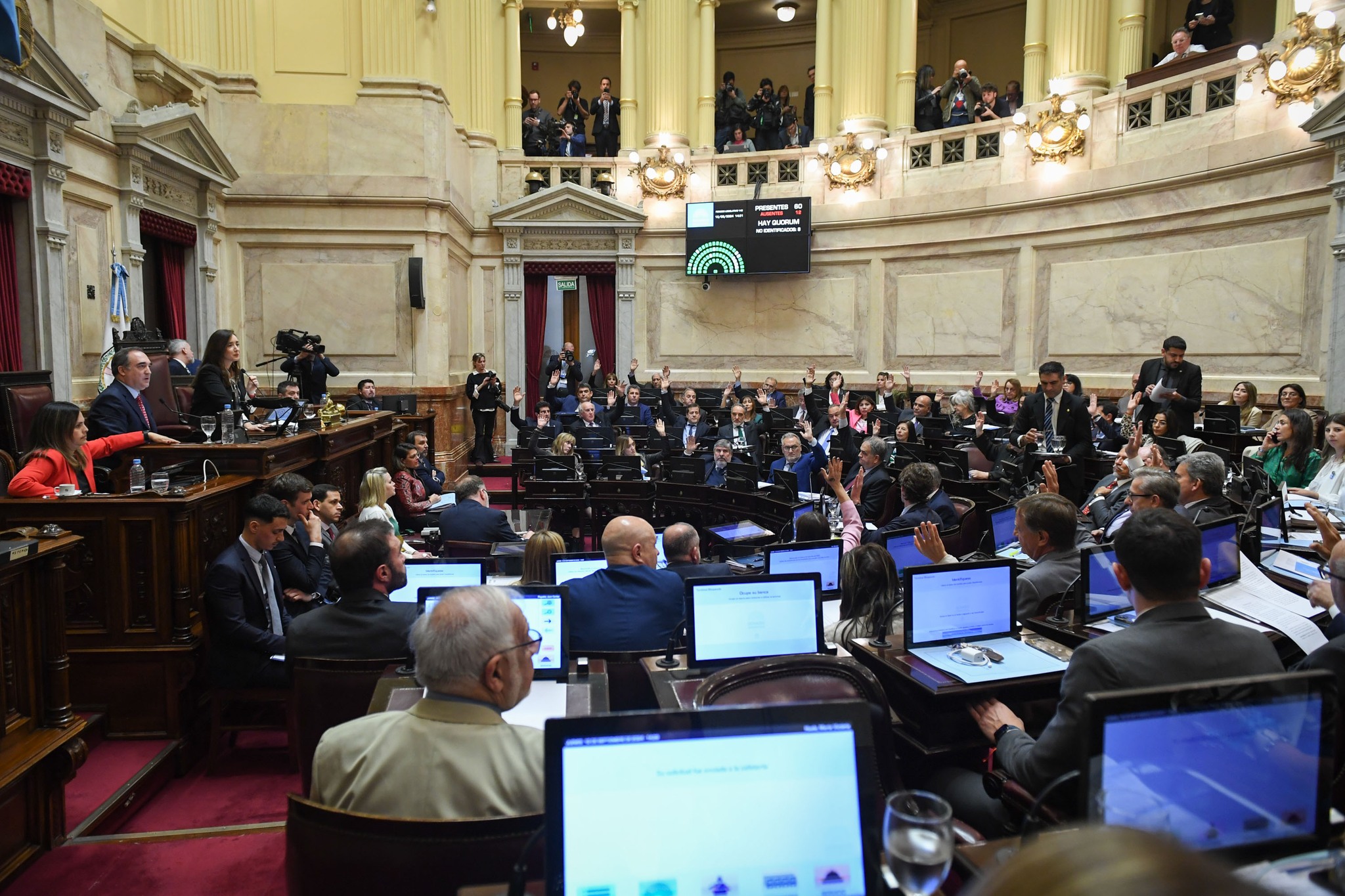 Así se votó en el Senado