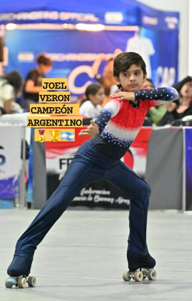 Joel Verón, destreza y estilo para ser otra vez el campeón argentino de Patín Artístico
