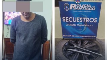 Pleno centro: Detienen a un hombre que huía tras robar la rueda de un auto