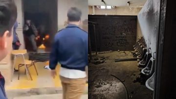 VIDEO: 35 alumnos heridos al explotar una bomba molotov en una escuela Secundaria