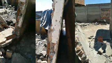 Peligroso derrumbe en una vivienda familiar de La Católica