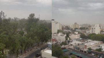 Alerta y cambio brusco de tiempo: se registra caída de granizo, viento y lluvia en algunas localidades