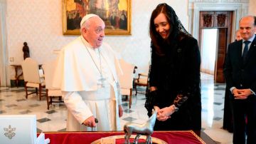 El papa Francisco recibió a la vicepresidenta Victoria Villarruel