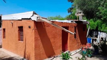 Una mujer perdió gran parte de su casa por un derrumbe