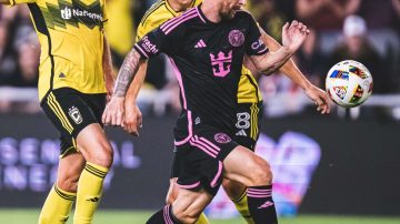 Messi marcó un doblete para el Inter Miami que derrotó a Columbus Crew