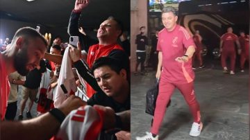 River ya llegó a Brasil para el duelo más importante ante Mineiro: así lo recibieron sus hinchas