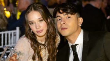 Rusherking y Ángela Torres llegaron a Santiago tras el estreno de “Qué hicimo'”