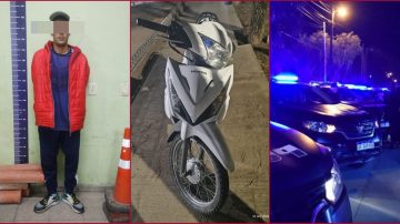 Un delincuente detenido con las manos en la masa