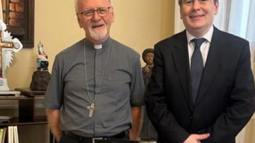 Zamora se reunió con el Arzobispo de Santiago del Estero Monseñor Vicente Bokalic