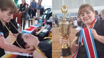 Una santiagueña, campeona de “Masaje Latino” con su propuesta “Huayra”: se usan cremas de tusca y algarroba