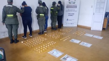 Indagatoria de las “mulas” descubiertas con más de 300 cápsulas de cocaína