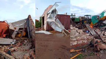 El fuerte temporal dejó a decenas de familias afectadas en Colonia El Simbolar