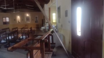 ¡Hartos de los robos! Se llevaron hasta el vino de misa de la Capilla María de Guadalupe