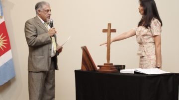 El Dr. López Alzogaray tomó juramento a nueva funcionaria judicial y seis procuradores