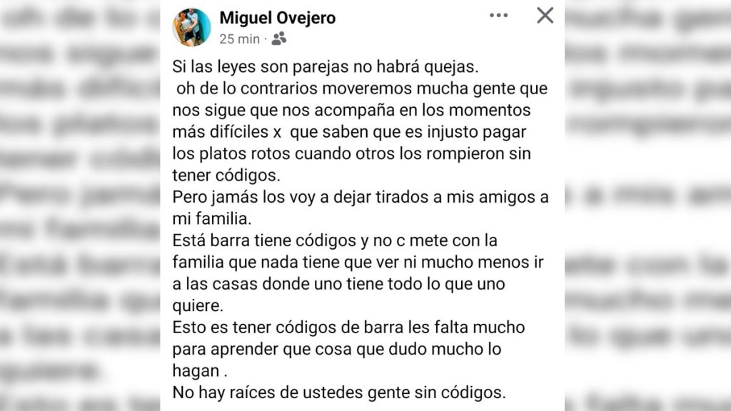 Enigmático mensaje del jefe de la barra de Central Córdoba genera inquietud antes de la final de la Copa Argentina