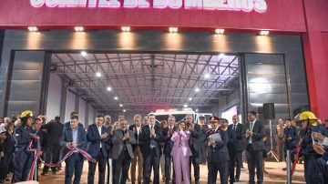 Gerardo Zamora inauguró el nuevo Cuartel de Bomberos Voluntarios