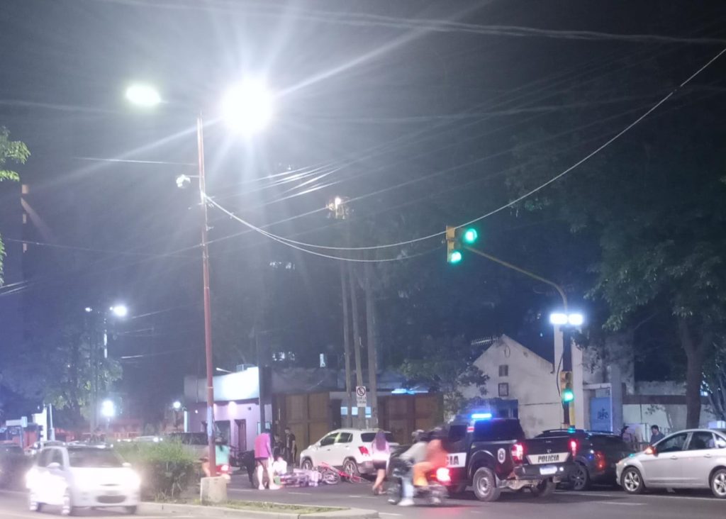 Accidente de tránsito en Belgrano y Balcarce