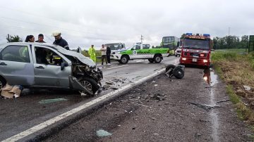 Bomberos de Las Termas trabajaron en un accidente con dos muertos en Tucumán