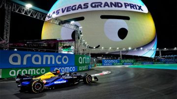 Franco Colapinto finalizó 18° en su segunda práctica libre en el Gran Premio de Las Vegas de Fórmula 1