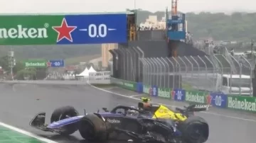 Colapinto fuera del GP de Brasil tras accidente