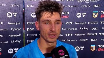 VIDEO. Facundo Mura le dedicó el triunfo de Racing a su novia y a su perro