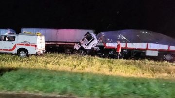 Un muerto y cuatro heridos en un choque múltiple