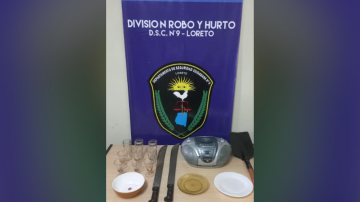 Recuperaron bienes robados en Loreto