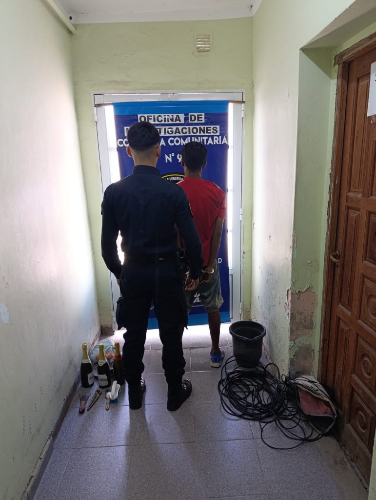 Detienen a “Pizzita”, delincuente que hizo un “tour” de robos por el barrio Borges