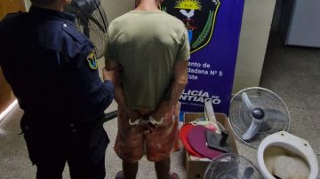 Detuvieron al presunto autor del robo en una escuela en La Banda