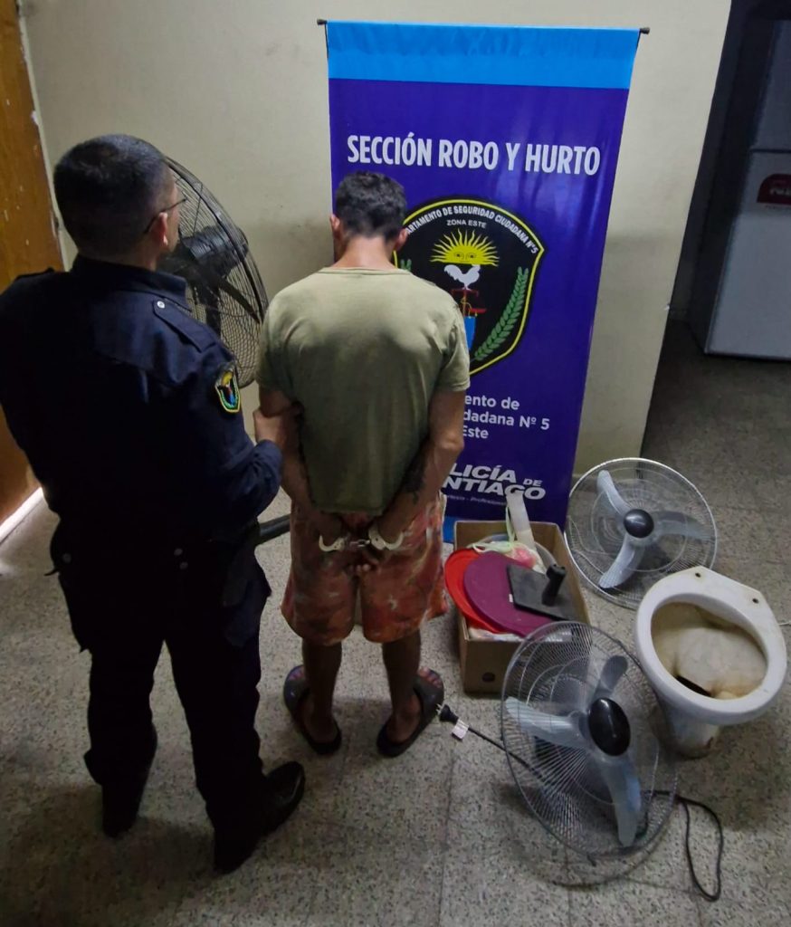 Detuvieron al presunto autor del robo en una escuela en La Banda