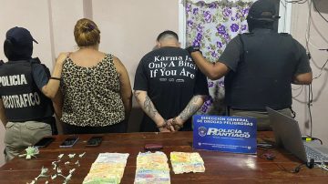 Desbaratan punto de narcomenudeo en La Banda con secuestro de drogas y dinero