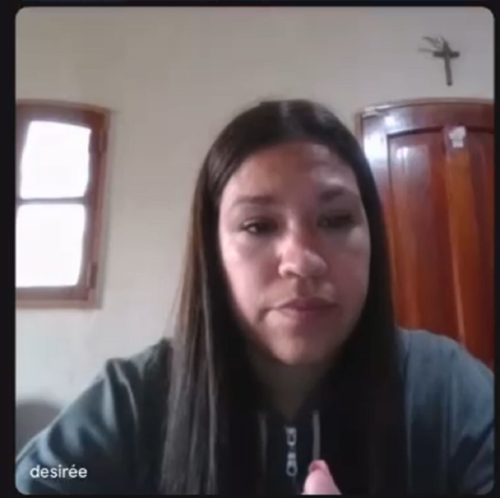 Desirée contó su testimonio a Info del Estero