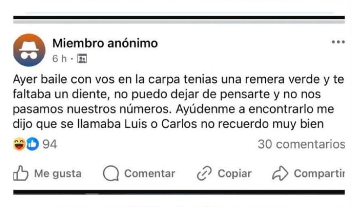 El mensaje en las redes sociales para encontrarlo