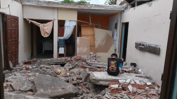Campaña solidaria para reconstruir una casa que se vino abajo donde también funciona un comedor infantil