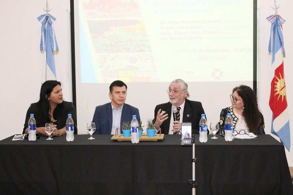 El Dr. Llugdar participó de una mesa panel en la UNSE por el Día de los DD.HH.