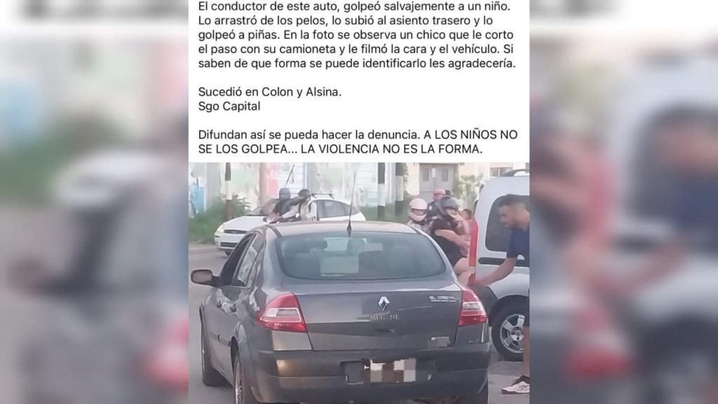 VIRAL | Denuncian que un hombre golpeó y tomó de los pelos a un niño en plena Avenida Colón