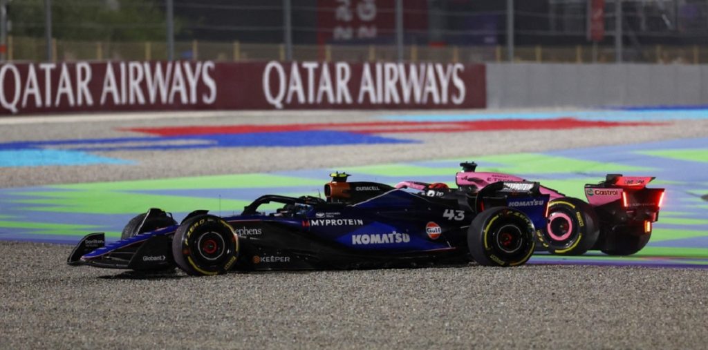 VIDEO | Colapinto se quedó afuera del GP de Qatar en apenas 20 segundos de carrera