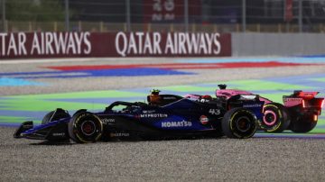 VIDEO | Colapinto se quedó afuera del GP de Qatar en apenas 20 segundos de carrera