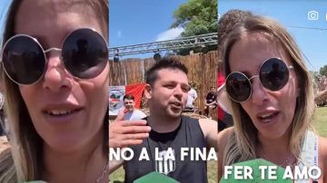 El desopilante video de una hincha de Estudiantes que fue abandonada por su novio por viajar a ver la final
