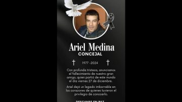 Dolor en Beltrán por el fallecimiento del concejal Ariel Medina
