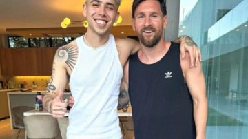 Luckra cumplió el sueño del pibe: se encontró con Lionel Messi