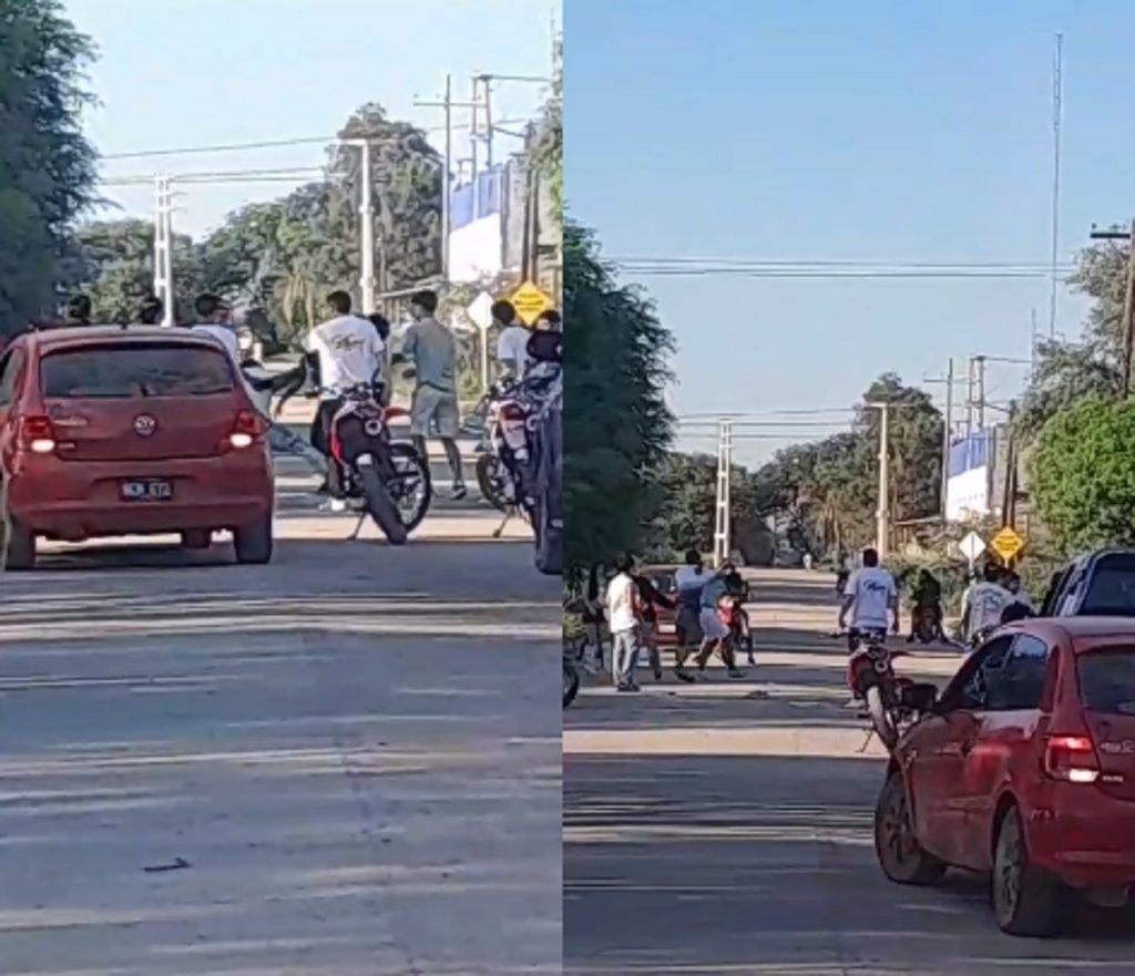VIDEO | Quimilí: sujetos en estado de ebriedad se enfrentaron y hay un herido