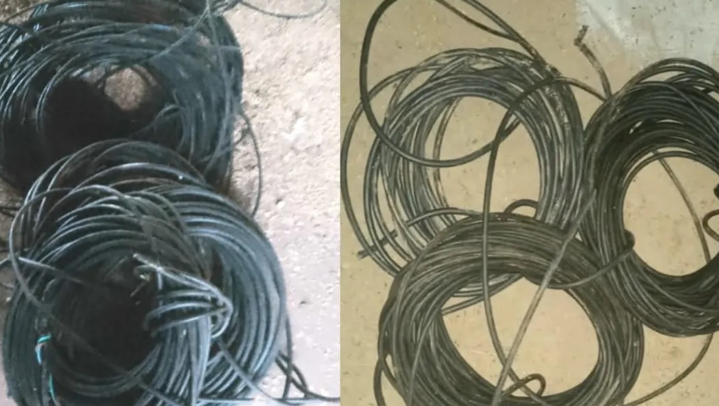 Lo atrapan in fraganti cuando escapaba robando cables de alumbrado público